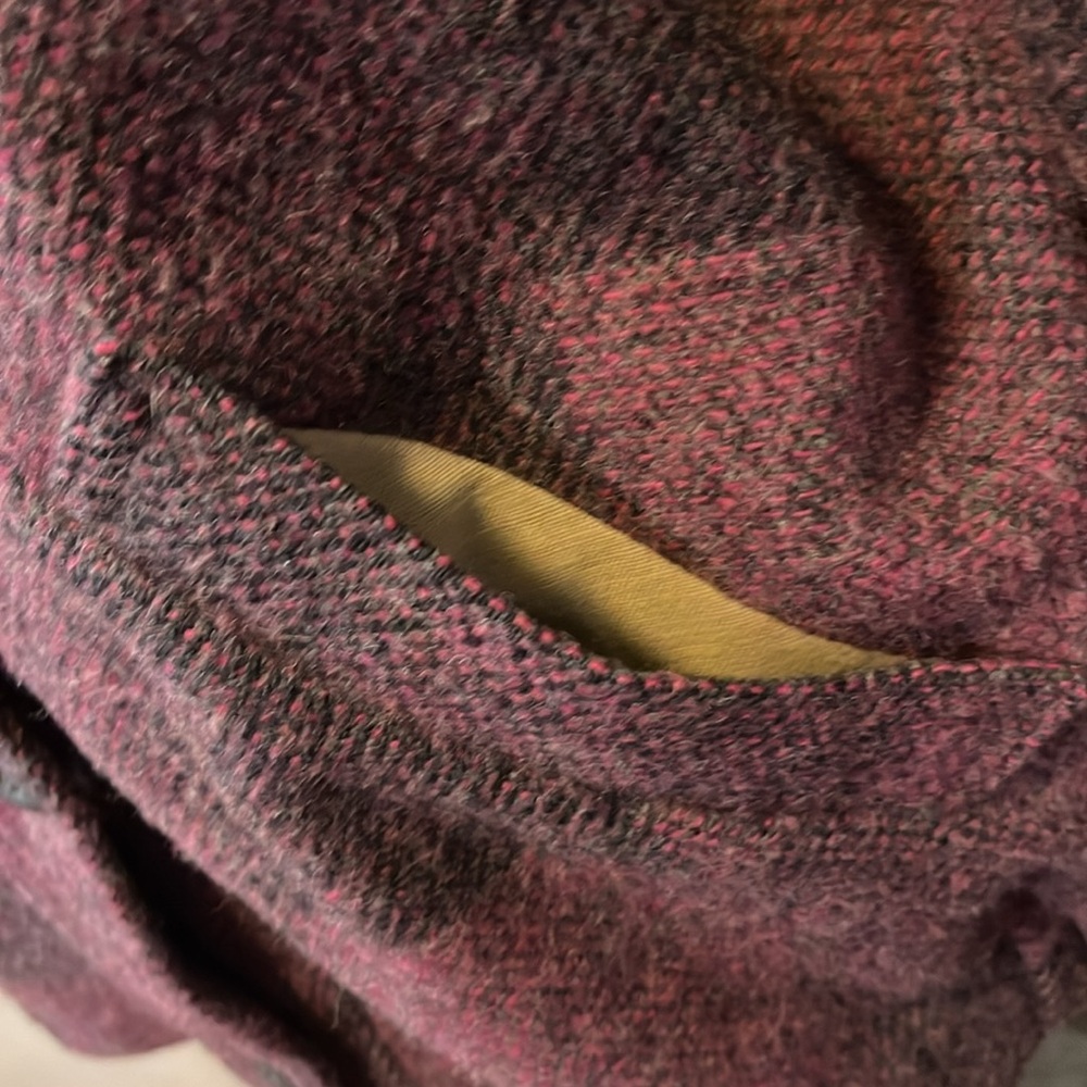 💜 V I N T A G E WOOLRICH WOMAN PURPLE PLAID JACKET - Picture 9 of 12